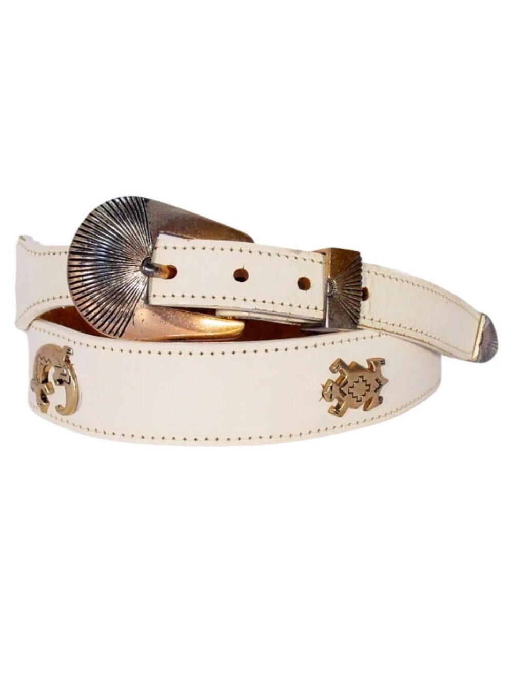 SILVER CREEK Leegin 53002 Vintage 1990 Southwest Hopi Western Belt 34 - USA